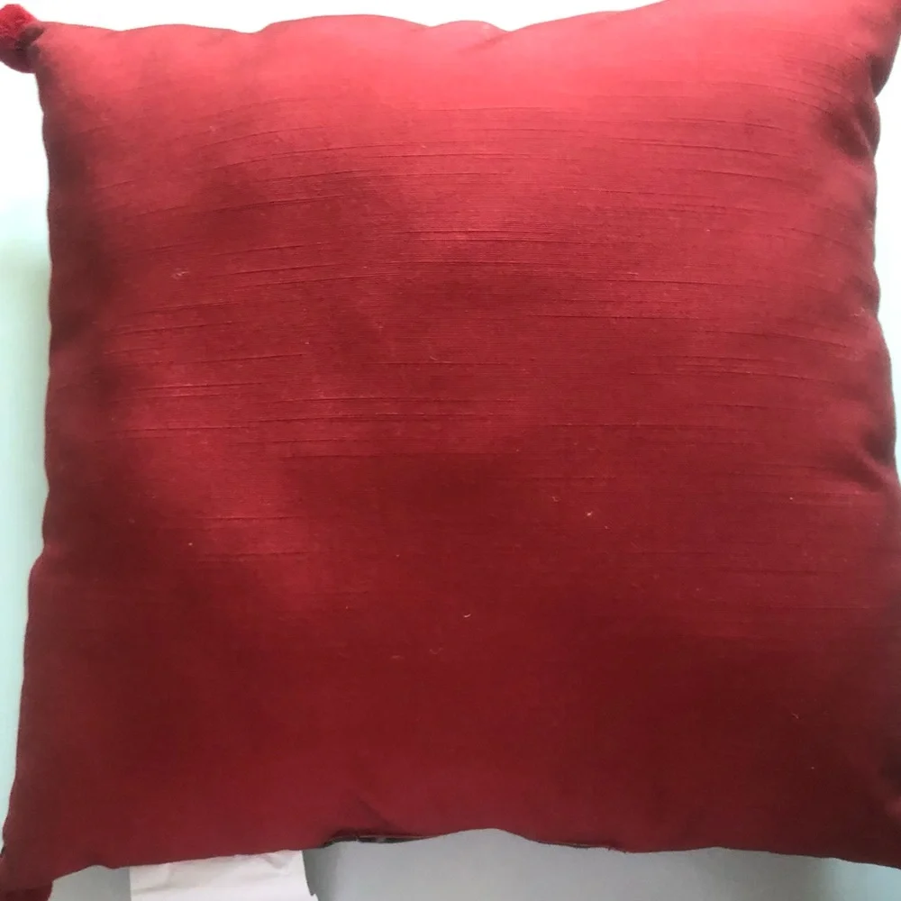 Disney Mickey and Minnie Holiday Pillow - Green and Red